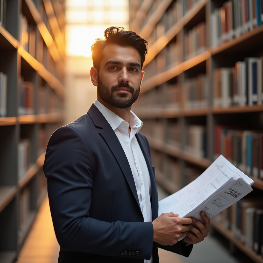 Solar energy instructor reviewing technical documentation